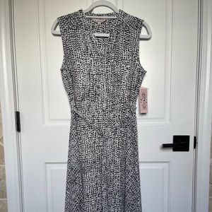 NWT Nanette Sleeveless Black and White Dress